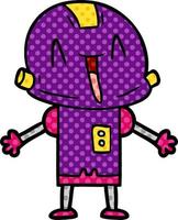 Vector cartoon robot