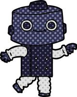 personaje de robot de dibujos animados vector