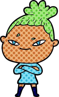 cartoon woman character