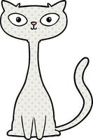 cartoon cat character vector