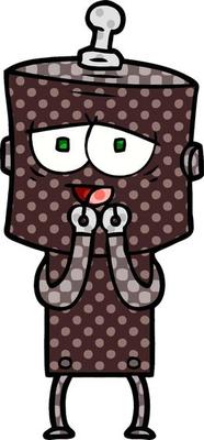 cartoon robot character