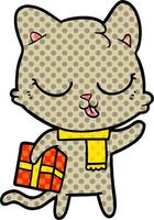 cartoon cat character vector