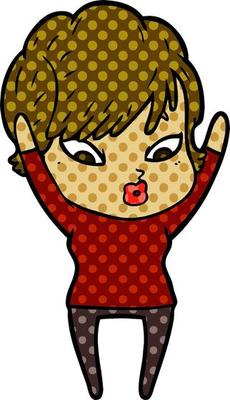 cartoon woman character