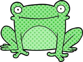 cartoon frog character vector