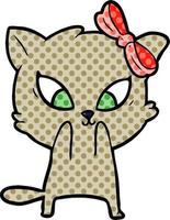 cartoon cat character vector