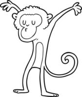 cartoon monkey character vector