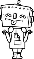 robot de dibujos animados de vector