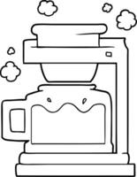 cartoon coffee pot vector