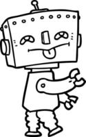 cartoon robot character vector