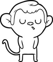 cartoon monkey character vector