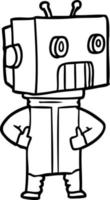 cartoon robot character vector