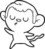 cartoon monkey character vector