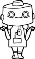 cartoon robot character vector