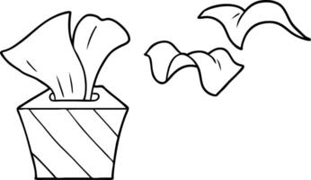 cartoon box of tissues vector