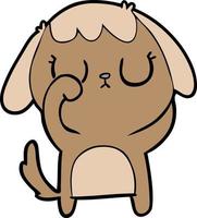 cute cartoon dog vector