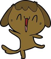 cute cartoon dog vector