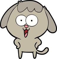 cute cartoon dog vector