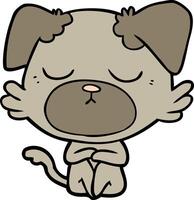 cute cartoon dog vector