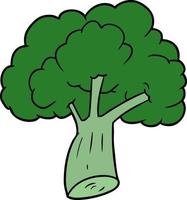 Vector cartoon broccoli