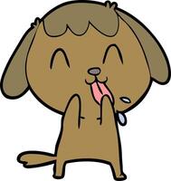 cute cartoon dog vector