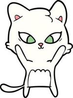 cute cartoon cat vector