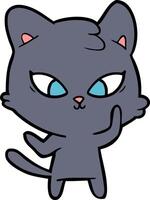 cute cartoon cat vector