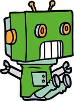 Vector cartoon robot