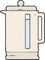 cartoon electric kettle vector