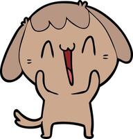 cute cartoon dog vector