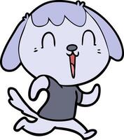 cute cartoon dog vector