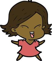 winking girl clipart mycutegraphics