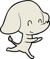 cute cartoon elephant vector