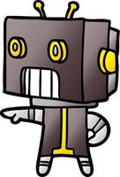 cartoon doodle character robot vector