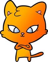 cute cartoon cat vector