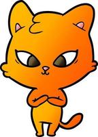 cute cartoon cat vector