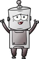 Vector cartoon robot