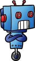 Vector cartoon robot