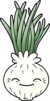 Vector cartoon onion