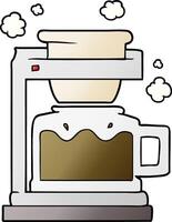 cartoon coffee pot vector