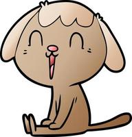 cute cartoon dog vector