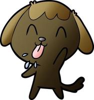 cute cartoon dog vector