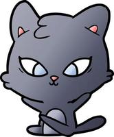 cute cartoon cat vector