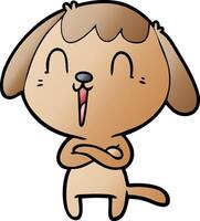 cute cartoon dog vector