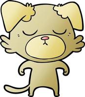 cute cartoon dog vector