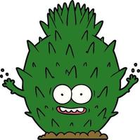 Vector cartoon cactus