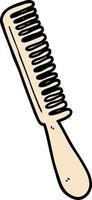 Vector cartoon comb