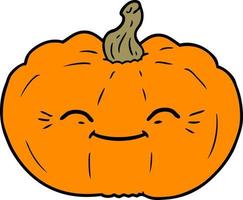 Vector cartoon pumpkin