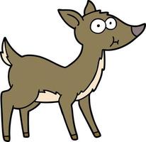 Vector cartoon deer