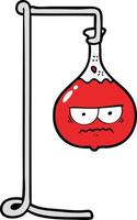 angry cartoon science experiment vector