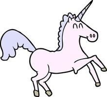 unicornio de dibujos animados de vector